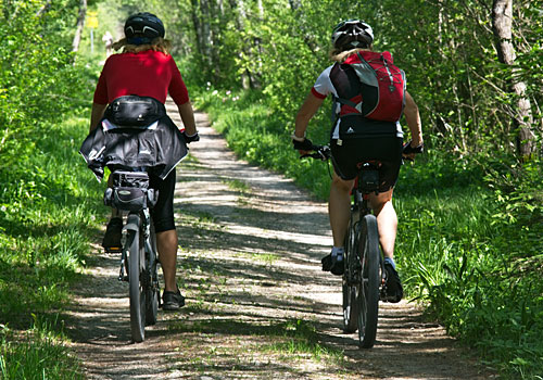 Wandern und Radeln